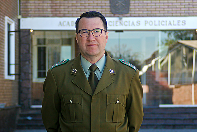 El Mayor Francisco Molina, Jefe de Estudios de la Academia de Ciencias Policiales